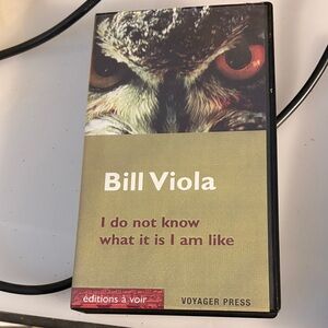 Bill Viola Art Book video. VHS format